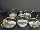 All-clad Ltd Stainless Cookware Lot Pots Pans Lids Anodized Usa 11 Pc Used. Price: $329.99.