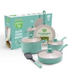 Greenlife 8 Piece Nonstick Cookware Set, Turquoise New. Price: $120.99.
