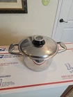 Vtg. Zepter Stainless 18/10 Thermo Control Lid 8" Heavy Duty Stock Pot Used. Price: $174.99.