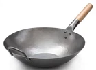 Craft Wok Flat Hand Hammered Carbon Steel Pow With Wooden Helper New. Price: $91.60.