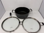 Calphalon Select Hc H8785 Qt Stainless Dutch Oven Flat Glass Lids Pot Used. Price: $44.99.