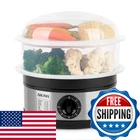 Aroma 5QT. 2-TIER Food Steamer Bpa-free Dishwasher Safe AFS-188 Black New. Price: $75.18.