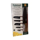 Cuisinart Advantage 10-PC Ceramic Knife Set Black Blades Wood-grain Handles Nib New. Price: $34.99.