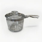 Pyrex Flameware 6283L 1-1/2 Quart Double Boiler Bottom Base With Lid A-23 62-H Used. Price: $54.95.