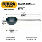 Hawkins Futura Hard Anodised 1-CUP Tadka Pan 10 Cm Spice Heating ATP1 Free Ship New. Price: $40.37.