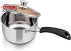 Herogo Quart With Lid, 18/10 Stainless Steel Small Pot, 1QT New. Price: $22.74.