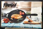 Parini Cookware Pre-seasoned Cast Iron Grill Pan Hand Draining Spout Nib New. Price: $22.99.