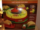 Nib Taco Tuesday Party Bar Lazy Susan Heating Pot Nacho Trays Holders Fiesta New. Price: $19.99.