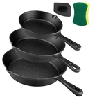 Goeszooin Cast Iron Skillet Set 3 Piece 6 Inch, 8 And 10 ... New. Price: $101.86.
