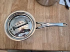 Zwilling J. A. Henckels Truclad Stainless Steel Sauce Pan With Lid 6"X3" Used. Price: $39.99.