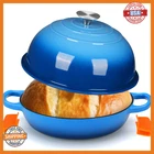 Liferun 6QT Enameled Cast Iron Dutch Oven For Sourdough Bread Baking, Non-stick New. Price: $71.03.