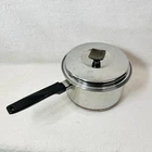 Vtg Ekcoware 2 Qt Stainless Steelthick Copper Bottom Saucepan Pot Lid Usa Used. Price: $55.00.