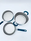 Rachael Ray 13PC Nonstick Cookware Pots & Pans Teal Set As Is For Parts Used. Price: $55.95.