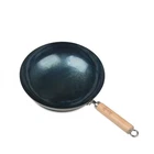 Zhensanhuan Chinese Hammered Iron Pow Woks Stir Fry Pans Wooden Hand... New. Price: $256.16.