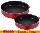 Tefal Tempo Flame Round Oven Tray Set 26, 30 Cm Red Coated In France Non Stick New. Price: $115.00.