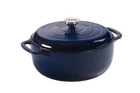 Lodge 6 Quart Indigo Enameled Cast Iron Dutch Oven For Baking Roasting Stews New. Price: $114.90.