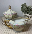 Early 1900 Moritz Zdekauer Cream& Sugar Set. Made In Austria, Signed # Used. Price: $59.95.