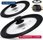 Ydeapi Universal Lids For Pots, Pans & Skillets - Fits 7", 8" 9" Diameter, 10" New. Price: $47.36.