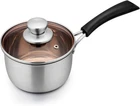 Teamfar Quart Saucepan, Stainless Steel With Lid, 1QT, Silver New. Price: $24.64.