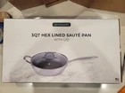 Servappetit 3QT Hex Lined Saute Pan With Lid New. Price: $30.00.