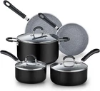 Home Pots And Pans Nonstick Kitchen Cookware Sets 8-PIECE, Marble New. Price: $190.16.