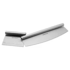 Henckels Bbq 2PC Stainless Steel Pizza Cutter & Bench Scraper Set Rocking Bl New. Price: $38.74.
