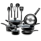 Serenelife SLCW15BLK 15-PIECE Set Kitchenware Pots & Pans Basic Open. Price: $93.49.