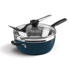 Cuisinart Preferred Pan Pc Set 4.5 Qt Nouveau Navy Steamer Multi-purpose New. Price: $129.99.
