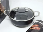 Anolon X Hybrid Nonstick Aluminum Casserole Pan With Lid, 4-QUART Used. Price: $99.99.