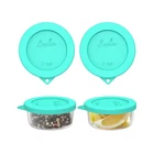 Sophico 1 Cup Round Silicone Storage Cover Lids Replacement For Mint - 2 Pack New. Price: $13.45.