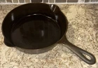 Vtg Unmarked Bsr No. 5 Cast Iron Skillet 8 Double Spout Frying Pan Made Usa Used. Price: $39.95.
