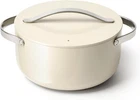 Caraway Dutch Oven Pot With Lid 6.5 Qt Non Stick Ceramic Cream New. Price: $255.99.