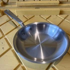 Made Stainless Steel Frying Pan 8 Italy Gas Electric Induct New. Price: $85.00.