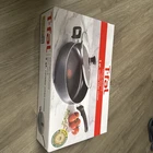 T-fal Kitchen Solutions Cookware, 5 Quart Non-stick Jumbo Cooker With Lid, Black New. Price: $16.99.