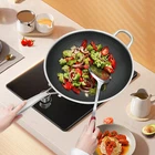 304 Stainless Steel Honeycomb Non-stick Wok 34CM Double-sided With Glass Lid New. Price: $41.41.