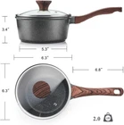Nonstick Saucepan With Lid, 1.5 Quarts Small Pot Swiss Granite Coating, ... New. Price: $42.95.