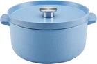 Kitchenaid Enameled Cast Iron Dutch Oven/casserole, 6 Quart, Blue Velvet New. Price: $250.99.