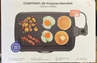 Chefman Dishwasher-safe 9.8 X 15.7" Black Griddle W/adj. Temp.- New Free Ship!. Price: $27.00.