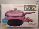 Nib 1992:VISIONS By Corning 1/2 Qt Covered Saucepan 1.5 Quart 6015080 See Note New. Price: $34.99.