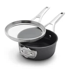 Calphalon Premier Space Saving 1.5 Quart Hard Anodized Nonstick Saucepan W/lid New. Price: $79.99.