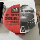Tools Of The Trade Non Stick Cookware 6 Qt Covered Sauteuse W/steamer Insert New. Price: $37.80.
