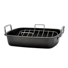 Salt 17" Nonstick Steel Roaster Up To 30 Lbs Rack New In Box. Price: $80.99.