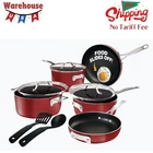 10PC Nonstick Pots Pans Set Ceramic Cookware Kitchen W/ Stay Cool Handle New. Price: $69.99.