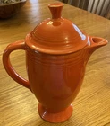 Vintage Fiesta Coffee Pot With Lid "radioactive" Red (exc.) (1936-1959) Used. Price: $225.00.