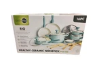 Green 16-PIECE Rio Cookware Ceramic Nonstick Pots And Pans Set Turquoise Nib New. Price: $168.90.