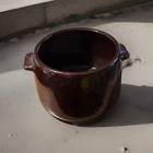 West Bend Bean No Lid Crock Brown Glazed Ceramic Pottery Stoneware Used. Price: $13.40.
