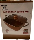 Moss & Stone Copper 5 Piece Set Chef Cookware, 9.6 Non Stick Pan, Deep Square New. Price: $34.30.