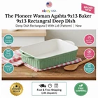 Pioneer Woman Agatha 9X13 Baker Dish Stoneware No Lid Oven Safe. Price: $30.50.