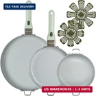 Goodcook Ceramic Cookware Set 7-PIECE With Removable Handles, Induction Compatib New. Price: $219.36.