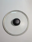 Tramontina Glass Lid 7 3/4 Inch Stainless Steel Rim Handle Cookware Replacement Used. Price: $10.00.